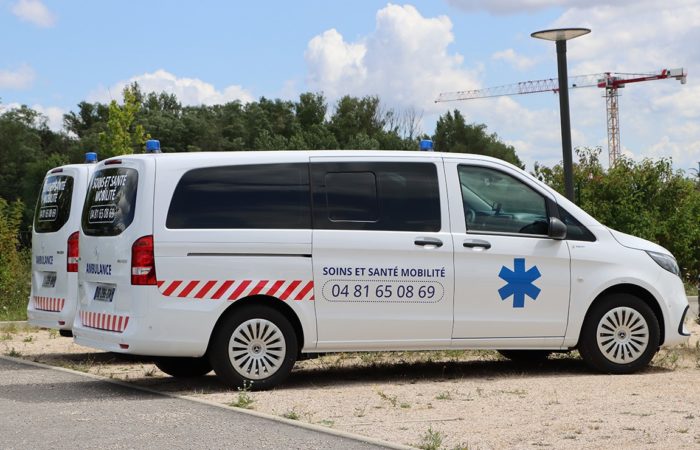 Les véhicules de Soins et Santé Mobilité